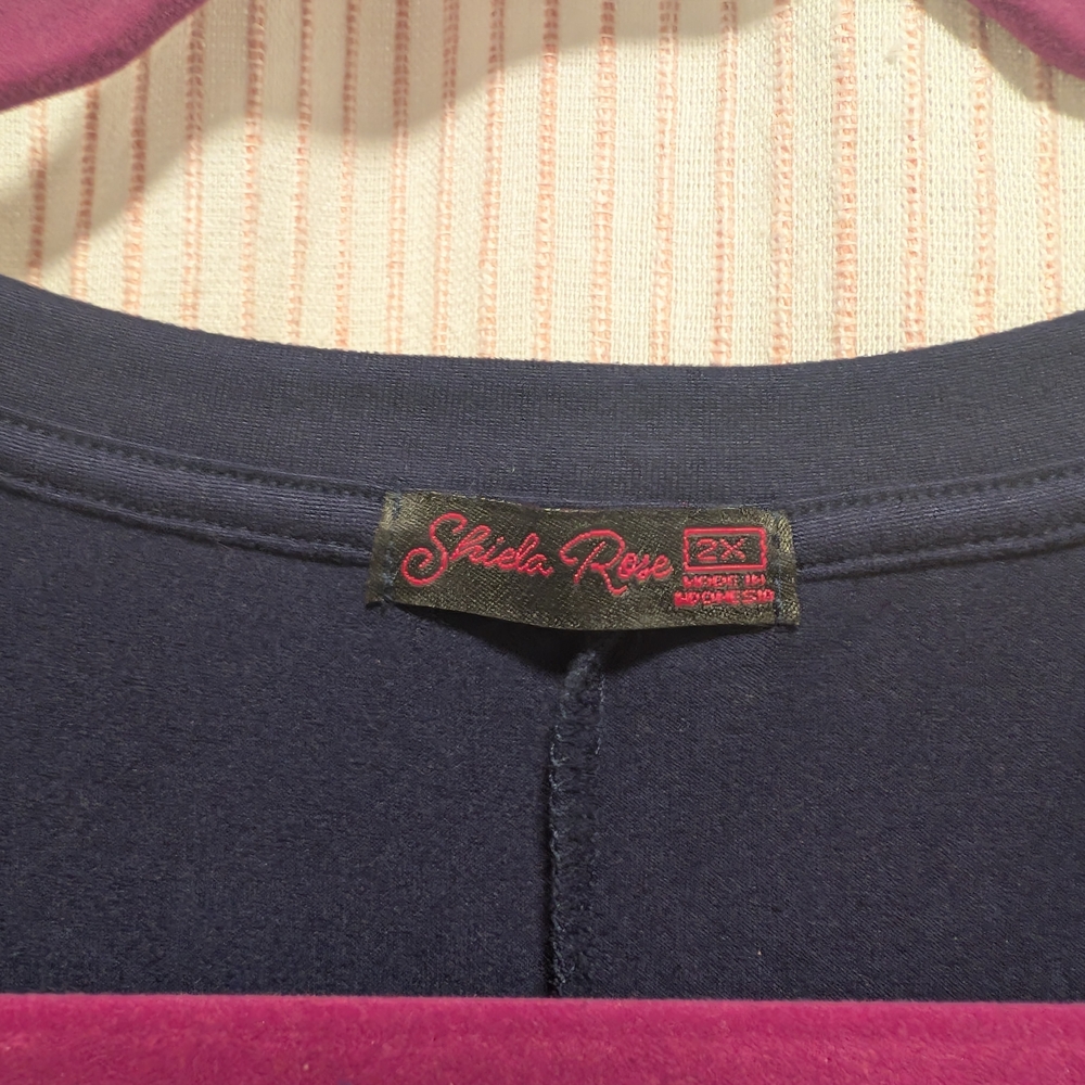 Navy Sleeveless Dress with Knot Detail - Picture 2 of 3